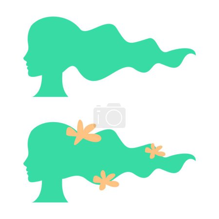 Ilustración de Icono del cabello, ilustración vectorial - Imagen libre de derechos