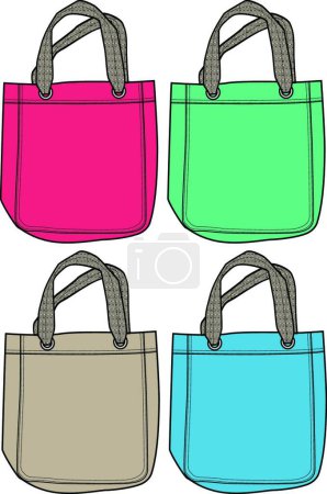 Téléchargez les illustrations : Illustration du sac à main mode - en licence libre de droit