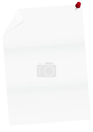 Illustration for Empty paper sheet, graphic vector illustration - Royalty Free Image
