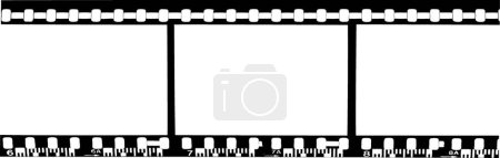 Ilustración de Tira de película en blanco, ilustración vectorial gráfica - Imagen libre de derechos