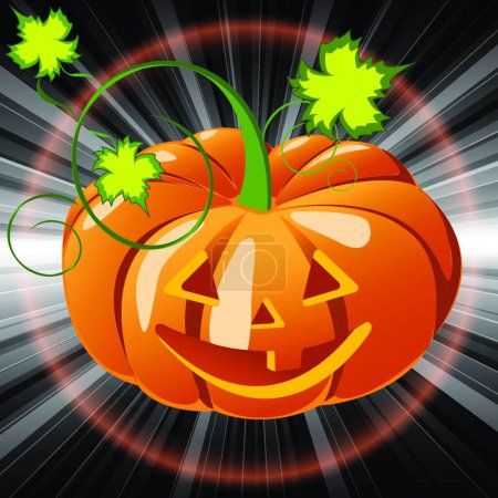 Illustration for Halloween colorful vector illustration - Royalty Free Image