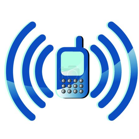Illustration for Telephone icon, vector illustration - Royalty Free Image