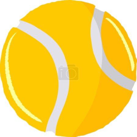 Téléchargez les illustrations : Balle de tennis, illustration vectorielle graphique - en licence libre de droit