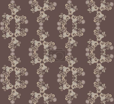 Illustration for Pattern in brown tones, graphic vector illustration - Royalty Free Image