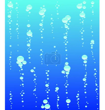 Téléchargez les illustrations : Bulle d'eau, illustration vectorielle graphique - en licence libre de droit