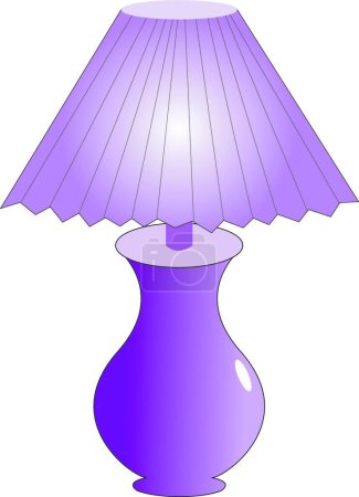 Illustration for "decorative table lamp" vector illustration - Royalty Free Image