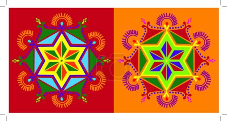 Illustration for Decorative indian design vector illustration - Royalty Free Image
