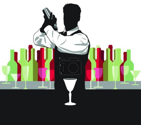 Illustration for Cocktail mix, graphic vector illustration - Royalty Free Image