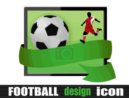 Illustration for Football design icon, simple vector illustration - Royalty Free Image