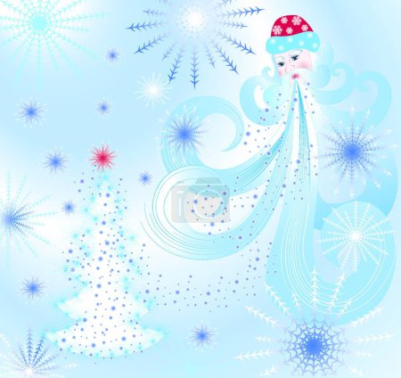 Ilustración de Santa Claus, ilustración vectorial - Imagen libre de derechos