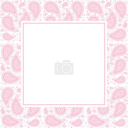 Illustration for Paisley Pattern Border, graphic vector illustration - Royalty Free Image