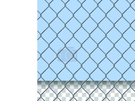 Illustration for Security Fence Pattern, graphic vector illustration - Royalty Free Image