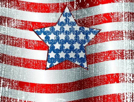 Illustration for "USA flag Design"  vector illustration - Royalty Free Image