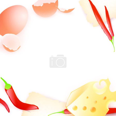Illustration for Food template, graphic vector illustration - Royalty Free Image