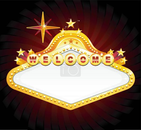 Illustration for Casino sign, graphic vector illustration - Royalty Free Image