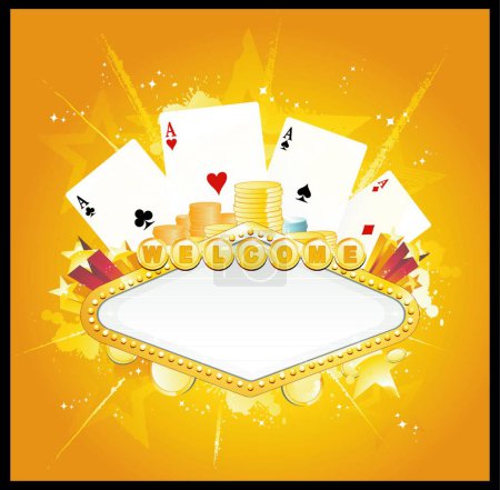 Ilustración de Signo de Casino, ilustración vectorial gráfica - Imagen libre de derechos