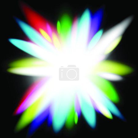 Ilustración de "Salpicadura de luz resplandeciente abstracta" - Imagen libre de derechos