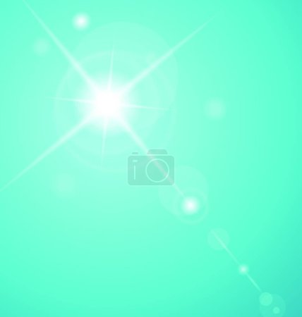 Illustration for Abstract star with lenses flare - Royalty Free Image