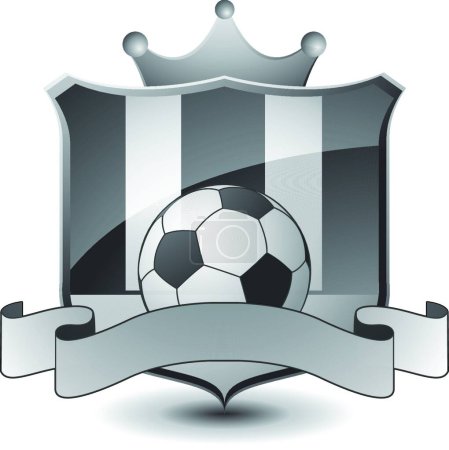 Illustration for "Soccer emblem"  vector illustration - Royalty Free Image