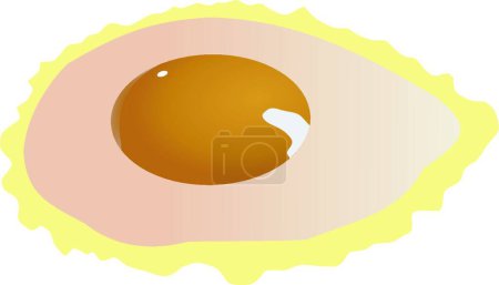 Ilustración de "huevo frito "vector ilustración - Imagen libre de derechos