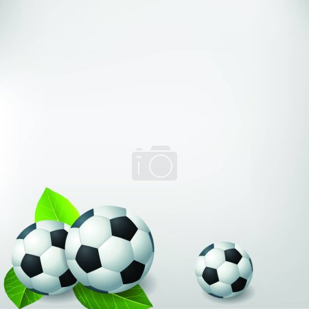 Ilustración de Fondo de fútbol, ilustración vectorial diseño simple - Imagen libre de derechos