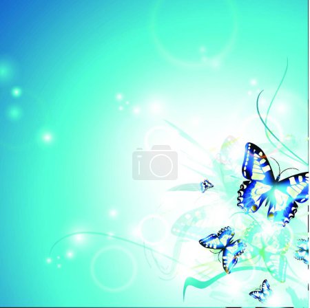 Illustration for Butterflies illustration. creative art - Royalty Free Image