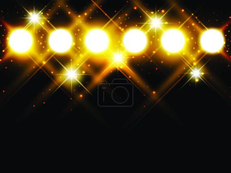 Illustration for Spotlights, graphic vector background - Royalty Free Image