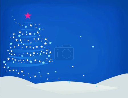 Illustration for Blue spruce, graphic vector background - Royalty Free Image