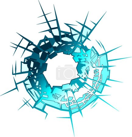 Illustration for Bullet Hole, graphic vector background - Royalty Free Image