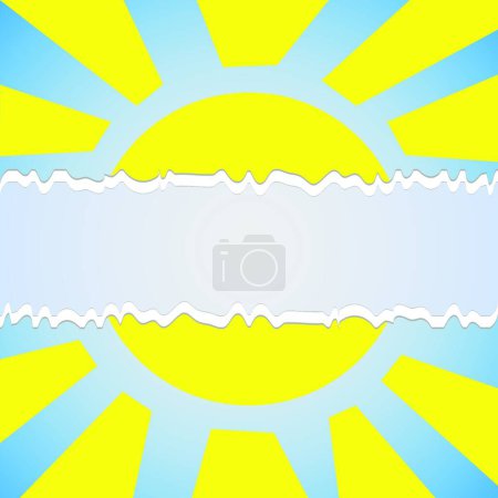 Illustration for "abstract sun symbol" vector illustration - Royalty Free Image