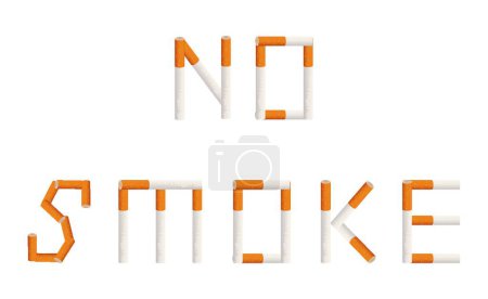 Illustration for No smoke, graphic vector background - Royalty Free Image