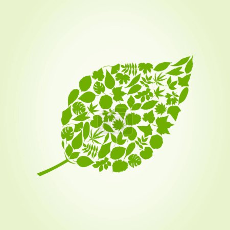 Illustration for Leaf, graphic vector background - Royalty Free Image