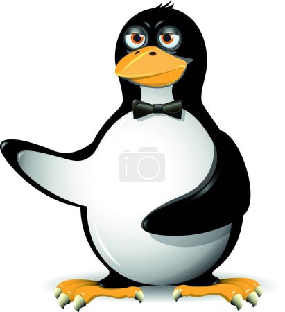 Illustration for Penguin icon vector illustration - Royalty Free Image