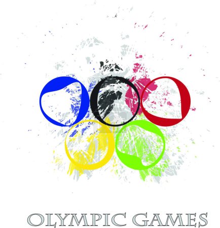 Téléchargez les illustrations : Jeux olympiques, fond vectoriel graphique - en licence libre de droit