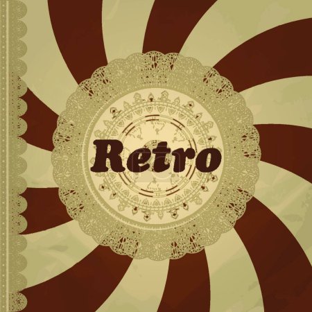 Illustration for Retro background, colored vector illustration - Royalty Free Image