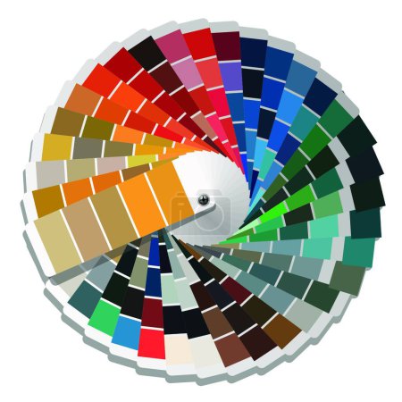 Ilustración de Guía de paleta de colores, vector gráfico de fondo - Imagen libre de derechos