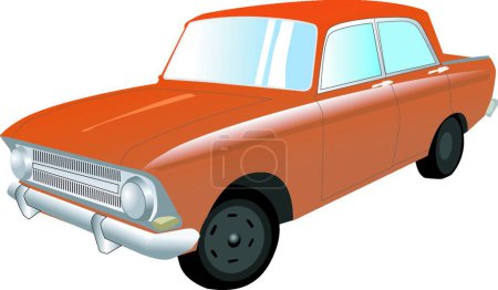Illustration for Classical auto vector illustration - Royalty Free Image