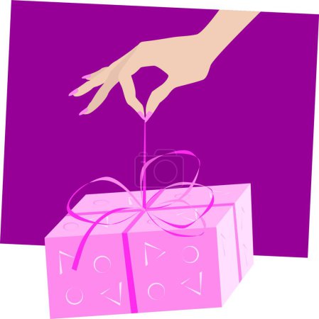Illustration for Gift, graphic vector illustration - Royalty Free Image