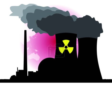 Ilustración de Energía nuclear, ilustración vectorial gráfica - Imagen libre de derechos