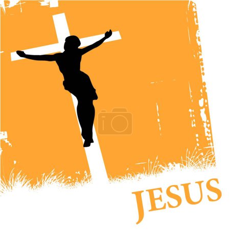 Ilustración de Jesucristo vector moderno ilustración - Imagen libre de derechos