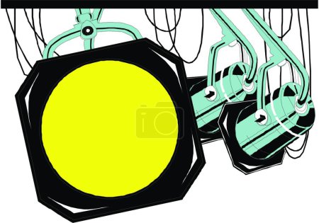 Illustration for Photographic LIghting, graphic vector illustration - Royalty Free Image