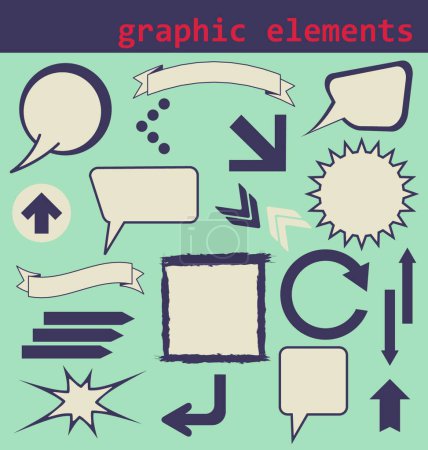 Ilustración de Elementos gráficos vector ilustración - Imagen libre de derechos