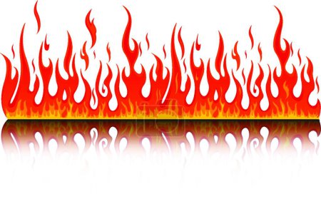 Ilustración de Icono de fuego vector ilustración - Imagen libre de derechos
