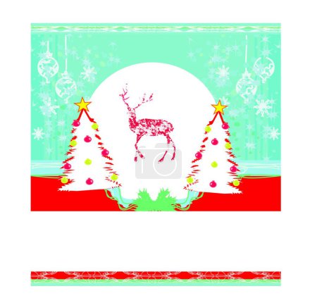 Illustration for " reindeer design " colorful vector illustration - Royalty Free Image