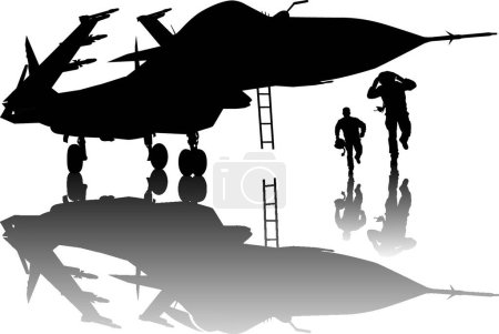 Illustration for Aircraft, graphic vector illustration - Royalty Free Image