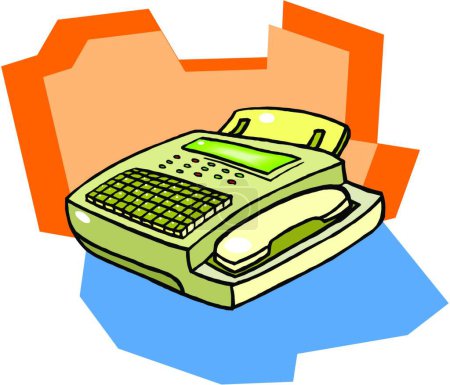 Illustration for Office phone, graphic vector illustration - Royalty Free Image
