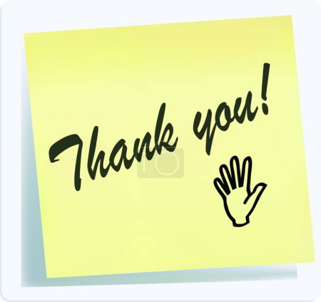 Illustration for Thank you graphic vector illustration - Royalty Free Image