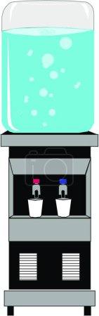Illustration for Office water dispenser graphic vector illustration - Royalty Free Image