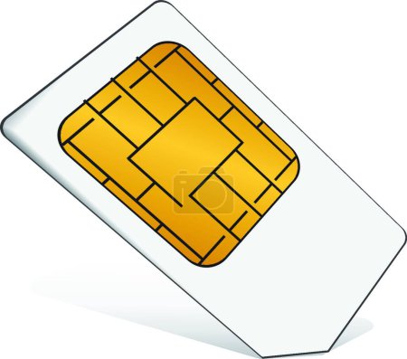 Ilustración de Ilustración del vector tarjeta SIM - Imagen libre de derechos