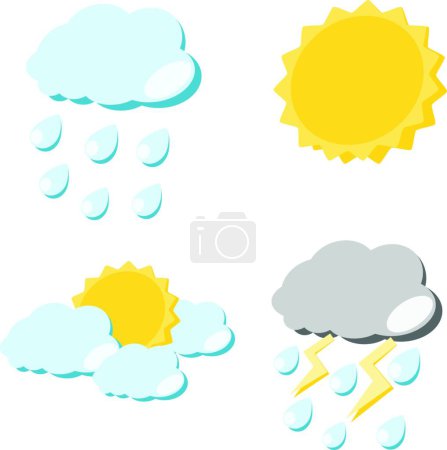 Illustration for Weather icon  graphic vector illustration " - Royalty Free Image